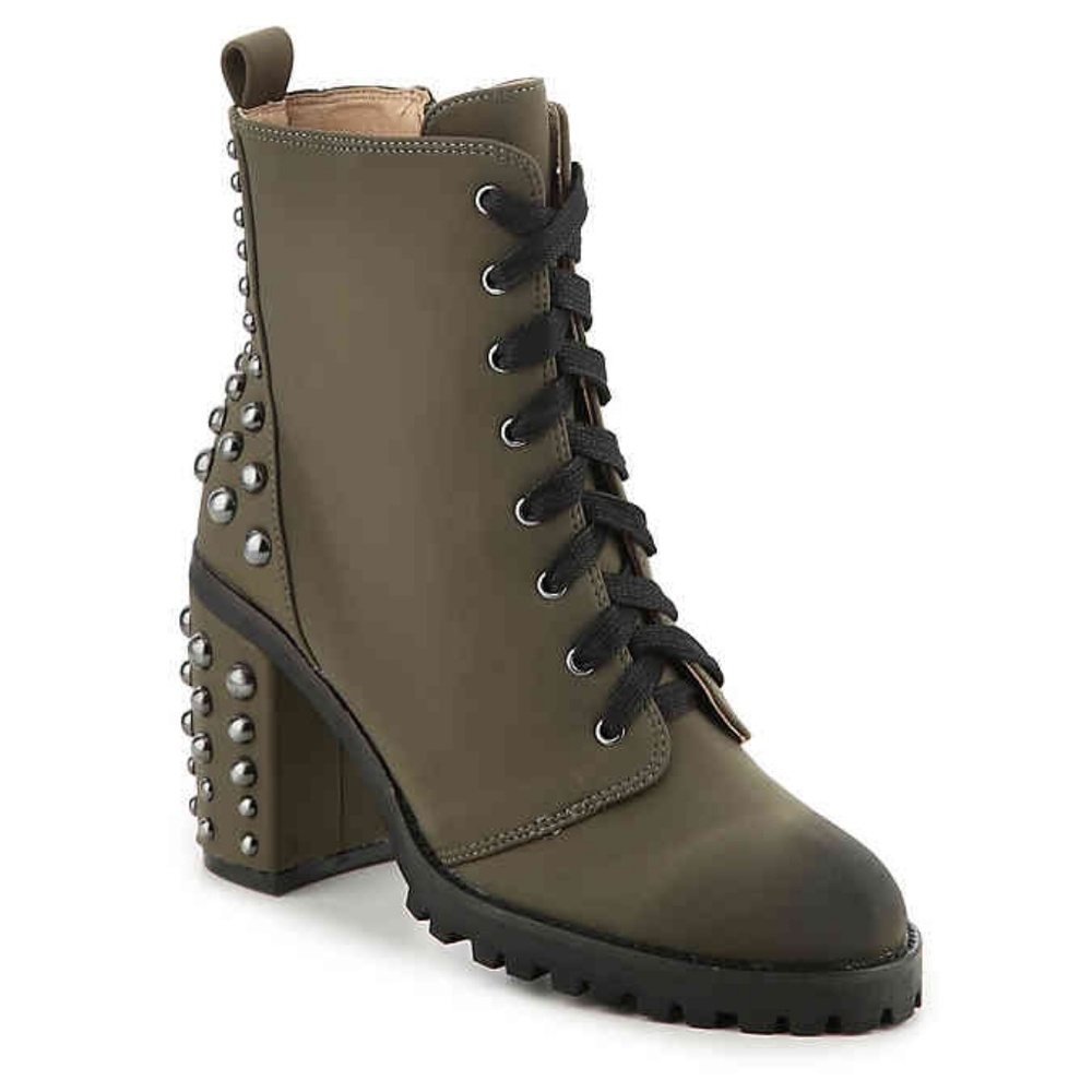 [Chinese Laundry] "Jag" Olive Green Lace-up Bootie